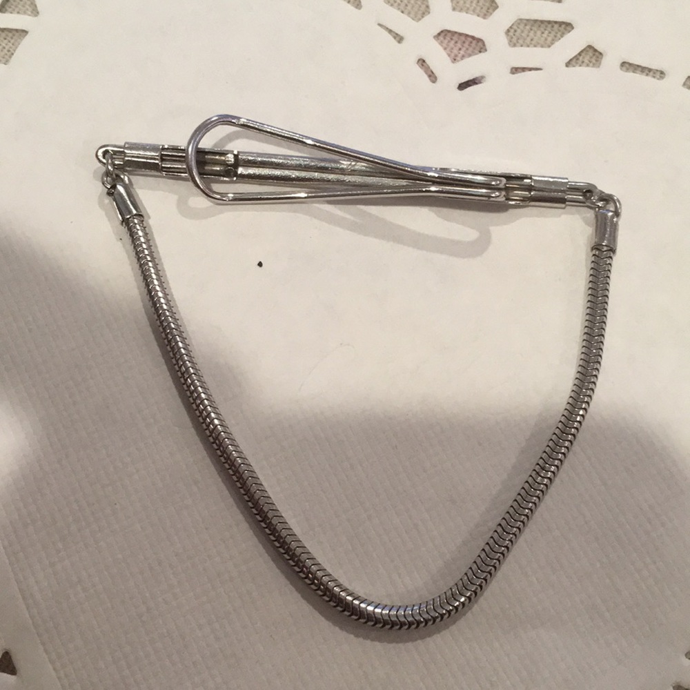 Chain Tie clip.  Vintage